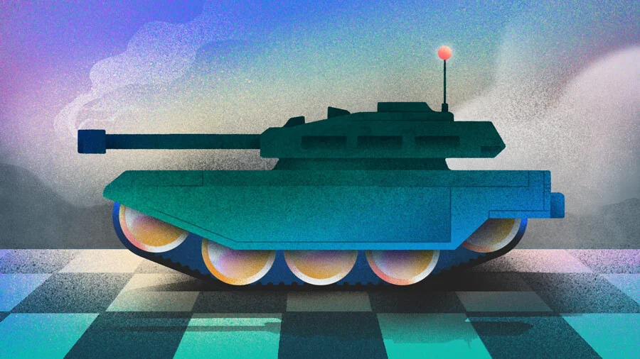 Visual published with the cited source for this record: Defence tech funding accelerated after three flat years